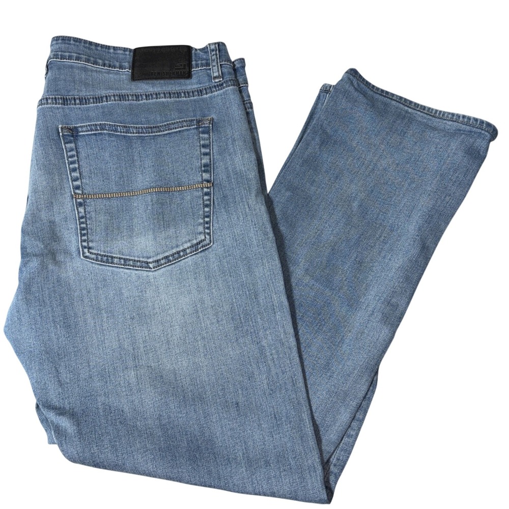 Ben Sherman Denim Jeans Men's 36x32 Slim Straight Mid Rise Stretch Blue